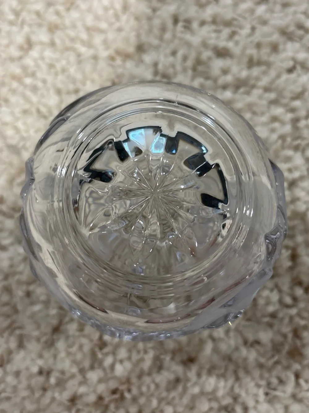 Vintage 1996 Mikasa Festive Poinsettia Crystal Flower Votive Candle Holder Japan